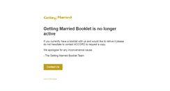 Desktop Screenshot of gettingmarriedbooklet.com