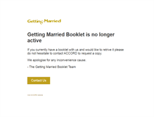 Tablet Screenshot of gettingmarriedbooklet.com